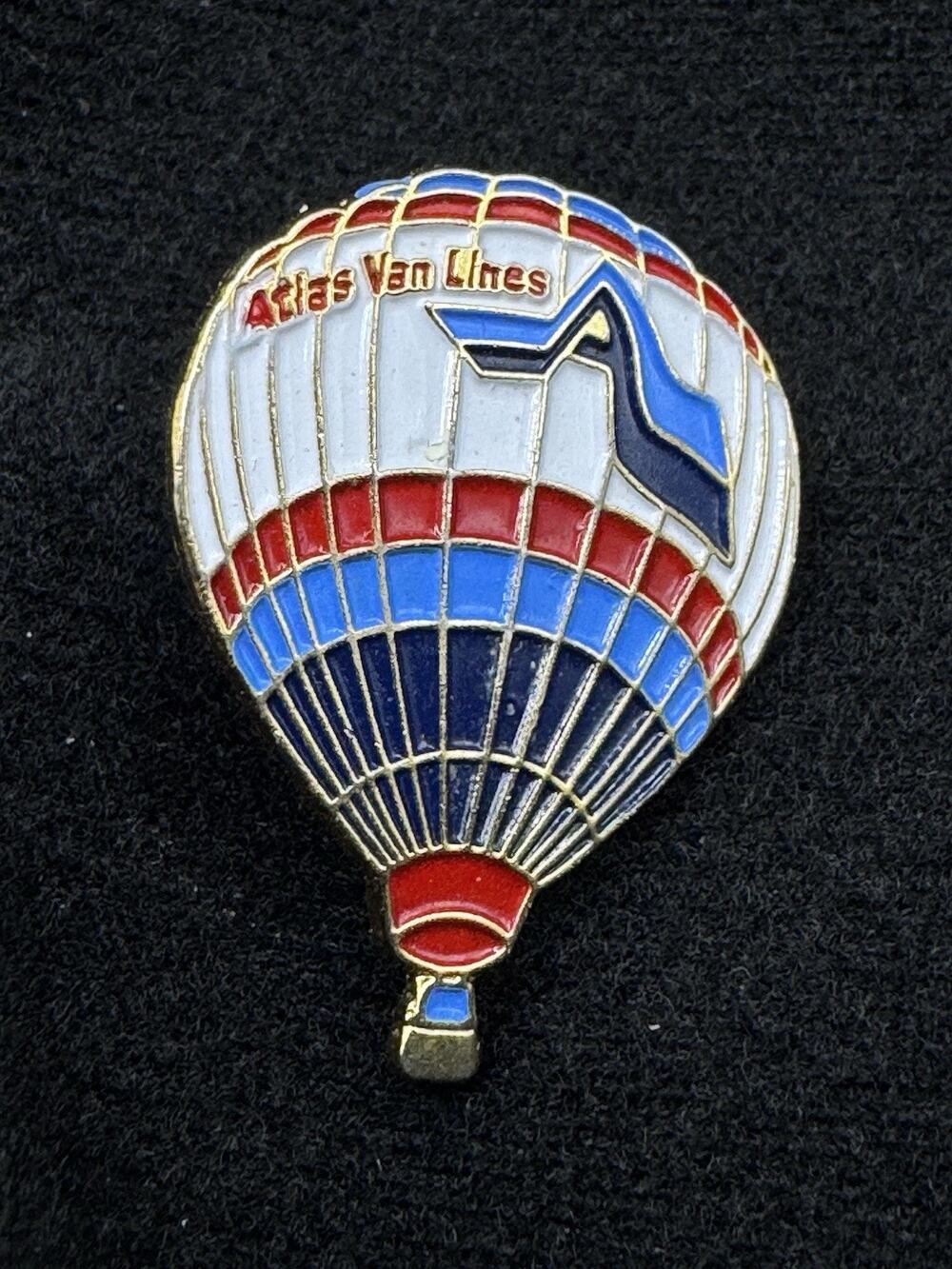 Vintage Atlas Van Lines Hot Air Balloon Pin Hat Lapel Pin Pinback